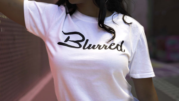 Blurred ™ Short sleeve T-shirt (white) – Blurred™
